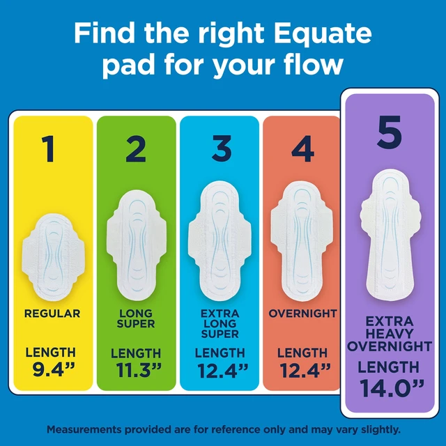 Alt view image 4 of 6 - Equate Ultra Thin Pads with Flexi-Wings, Extra Heavy Overnight Absorbency, Size 5, 34 Count