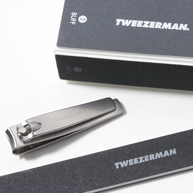 Alt view image 6 of 6 - Tweezerman Black Manicure Kit - Nail File, Clipper and Buffer