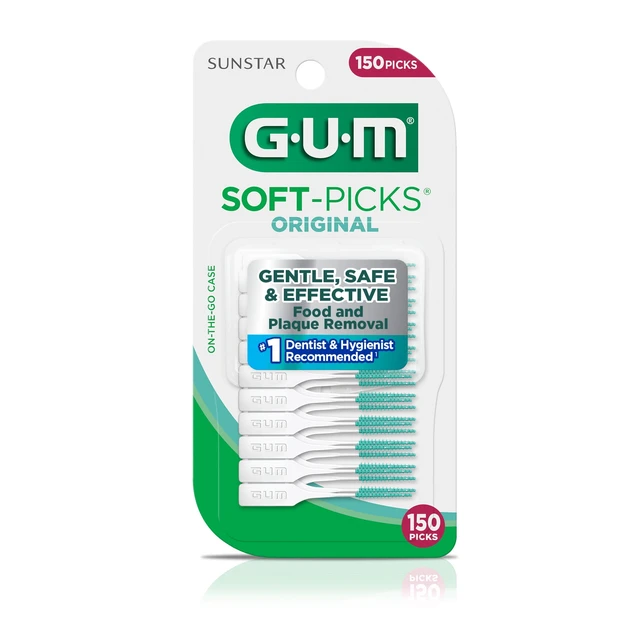 Alt view image 6 of 6 - GUM Soft-Picks Original Dental Picks, 150 Count