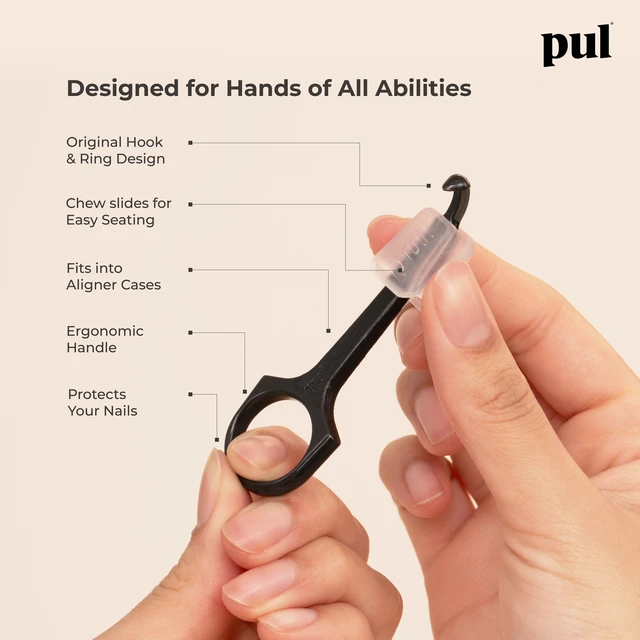 Alt view image 5 of 6 - PUL 2-in-1 Reusable Aligner Seating Chewie & Removal Tool Black