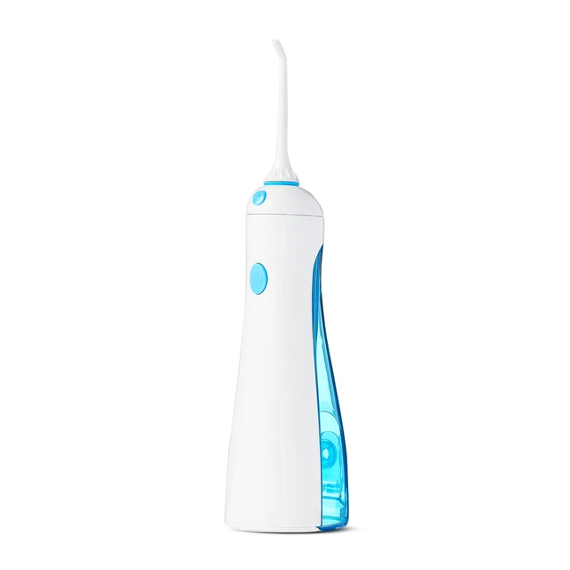 Alt view image 4 of 6 - Equate HydroClean Cordless Water Flosser with Removable Tank and 2 Pressure Cleaning Tips, White