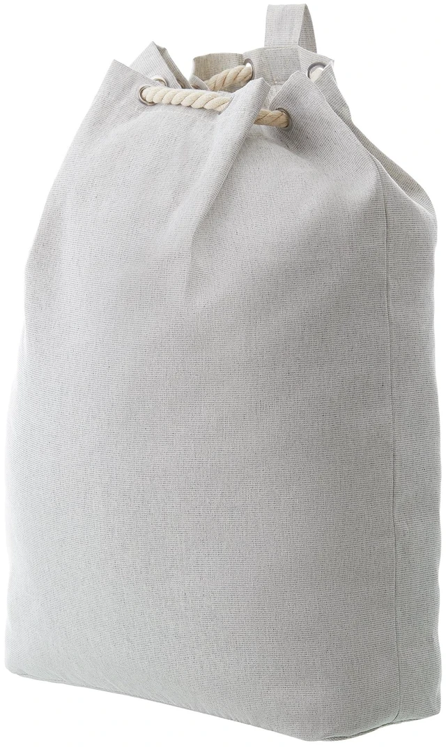 Main image of Better Homes & Gardens Laundry Bag, Gray, Polyester and Cotton Canvas, 15in W x 7in D x 24.5in H