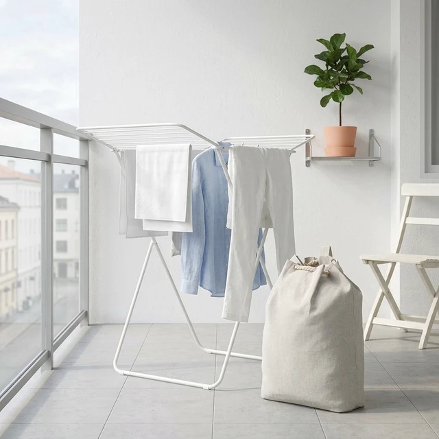 Alt view image 4 of 6 - Better Homes & Gardens Laundry Bag, Gray, Polyester and Cotton Canvas, 15in W x 7in D x 24.5in H