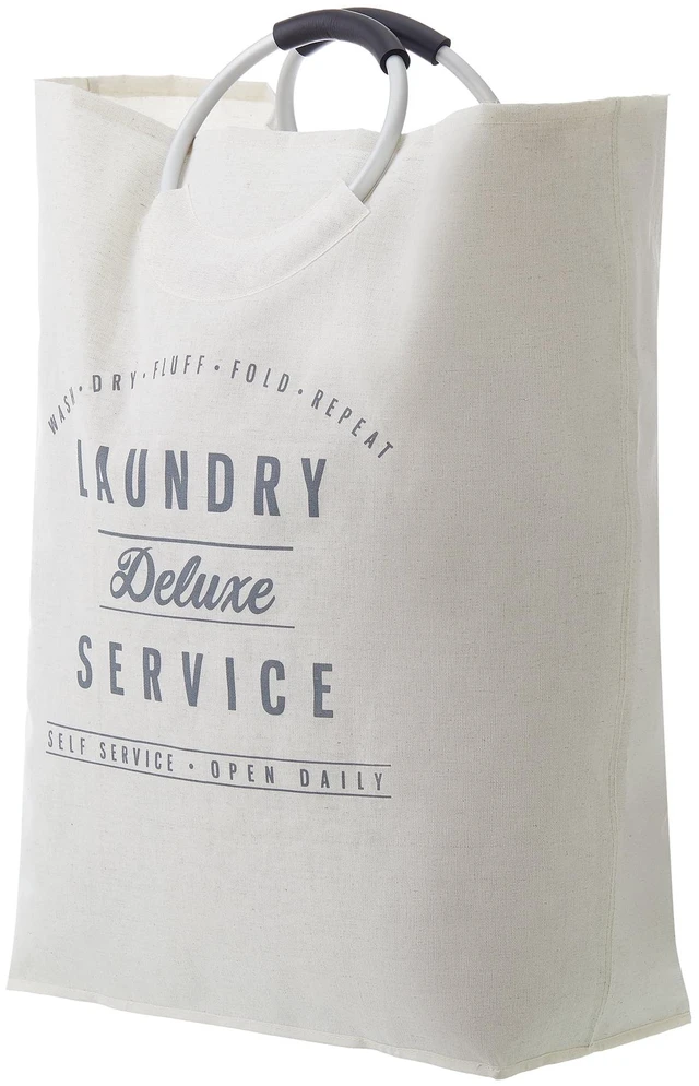 Main image of Better Homes & Gardens Deluxe Laundry Canvas Tote with Aluminum Handles