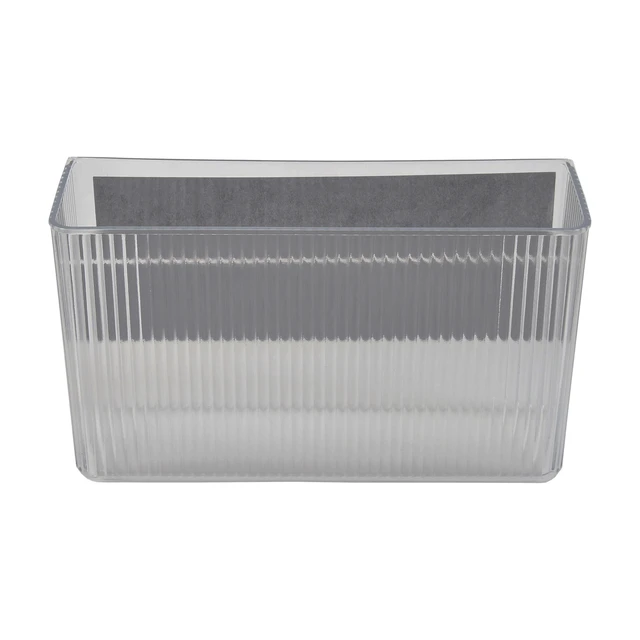 Alt view image 3 of 6 - Mainstays Magnetic Laundry Organizer Bin Clear for Washers and Dryers