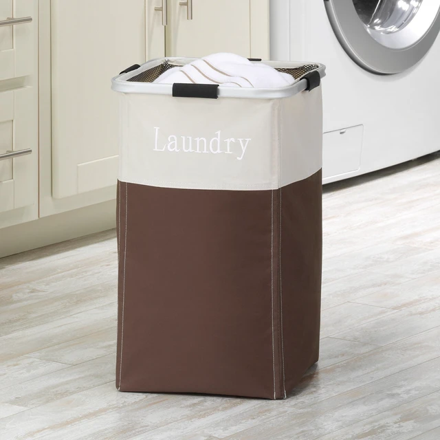 Main image of Whitmor Square Easy Care Laundry Hamper - Java
