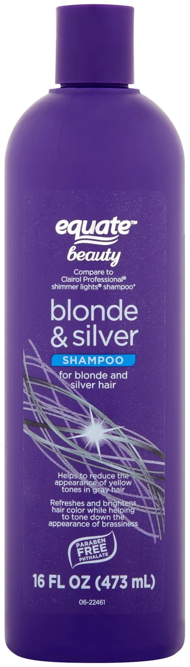 Main image of Equate Blonde & Silver Shampoo for Blonde & Silver Hair, 16 fl oz