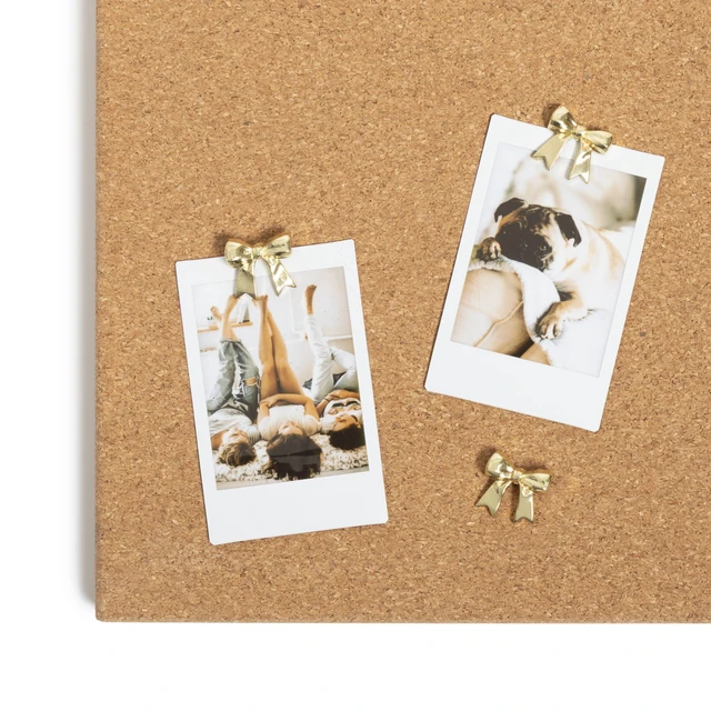 Alt view image 7 of 7 - U Brands Ribbon Push Pins, 8 Count, Gold