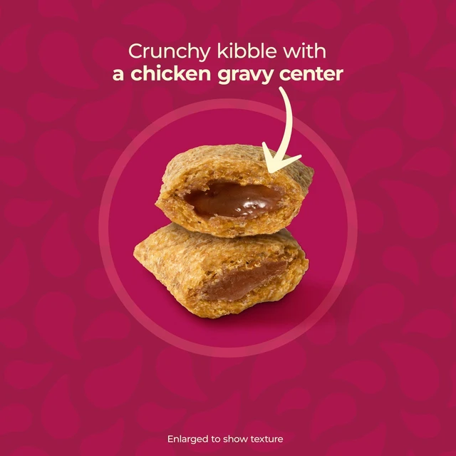 Alt view image 2 of 6 - Meow Mix Gravy Bursts Savory Chicken Flavor Dry Cat Food, 3 lb. Bag