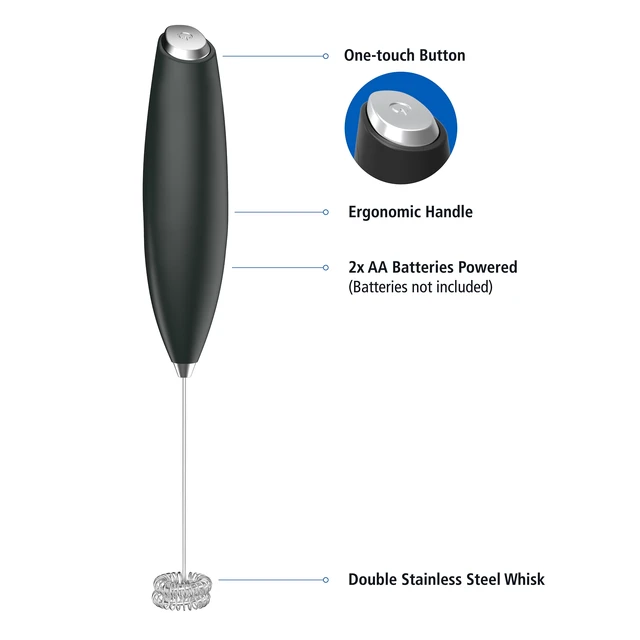 Alt view image 4 of 5 - Mainstays Battery-Powered Handheld Milk Frother Wand