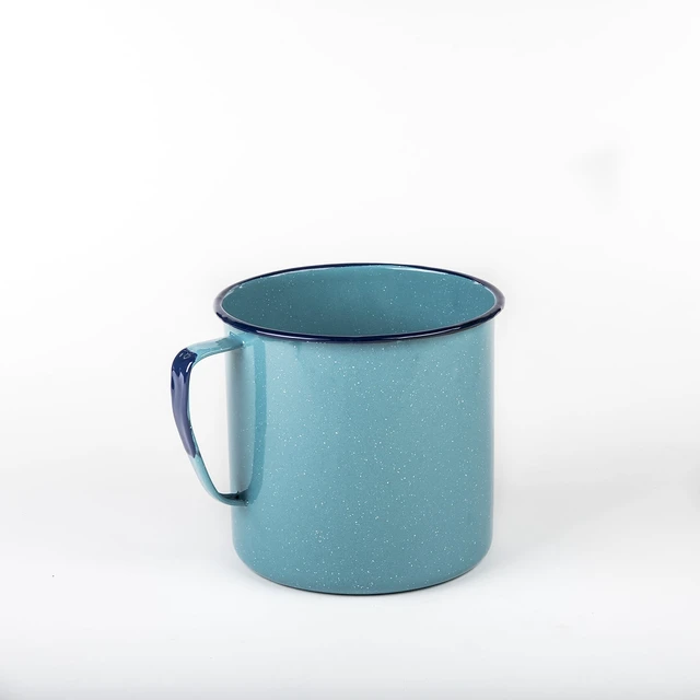 Alt view image 2 of 6 - Cinsa 2QT Chocolatera Warmer, Enamel on Steel, Turquoise Blue