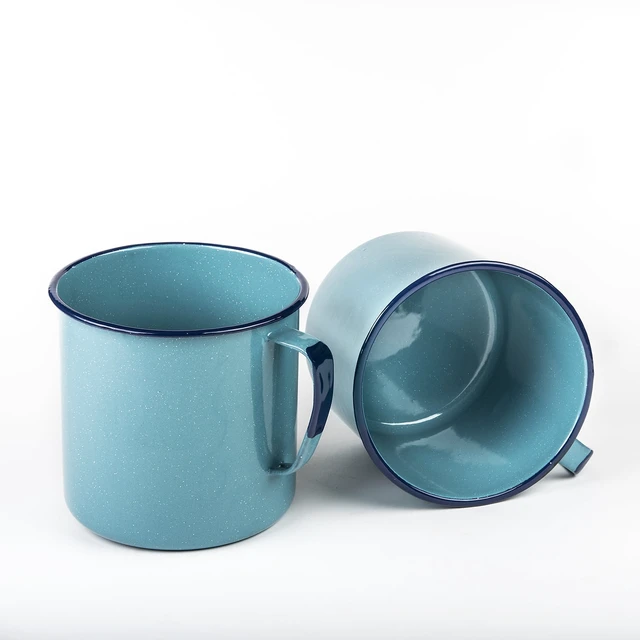 Alt view image 3 of 6 - Cinsa 2QT Chocolatera Warmer, Enamel on Steel, Turquoise Blue
