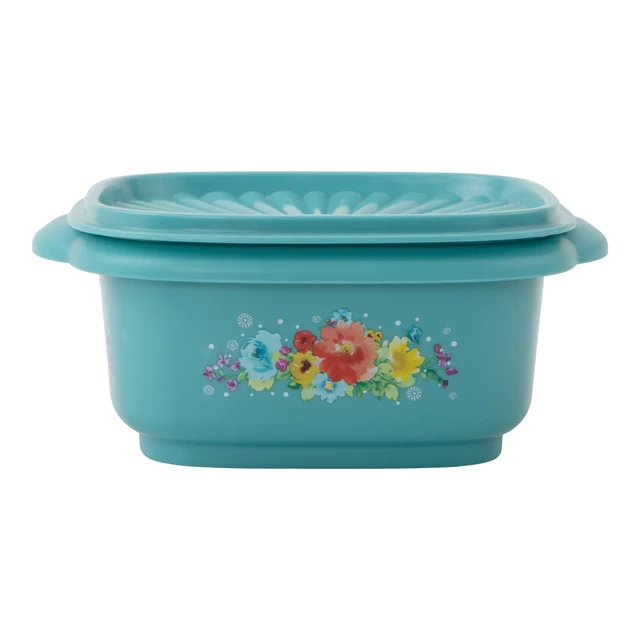 Alt view image 3 of 5 - Pioneer Woman 5Cup Plastic Food Storage Container with Lid, Breezy Blossom