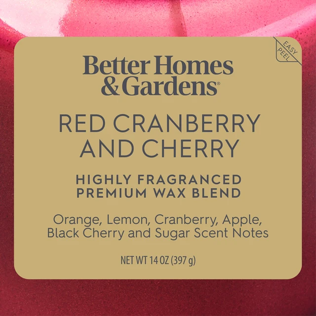 Alt view image 5 of 6 - Better Homes & Gardens 2-Wick Cranberry & Cherry Jar Candle, 14 oz