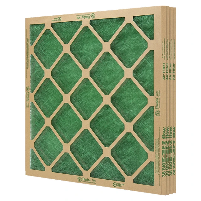 Alt view image 4 of 7 - AAF Flanders 4-Pack 16" x 20" x 1" Nested Fiberglass MERV 1 Air Filter