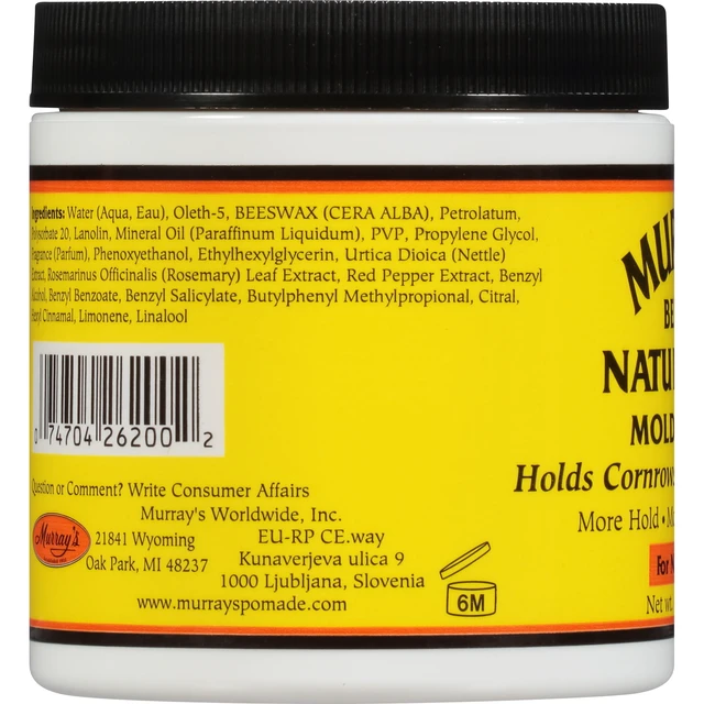 Alt view image 3 of 7 - Murray's Beeswax Natural-Lock Molding Paste for Natural Styles, 6oz, All Hair Types, Nourishing, Moisturizing