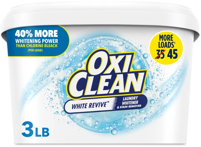 Main image of OxiClean White Revive Laundry Whitener and Stain Remover Powder, 3lb