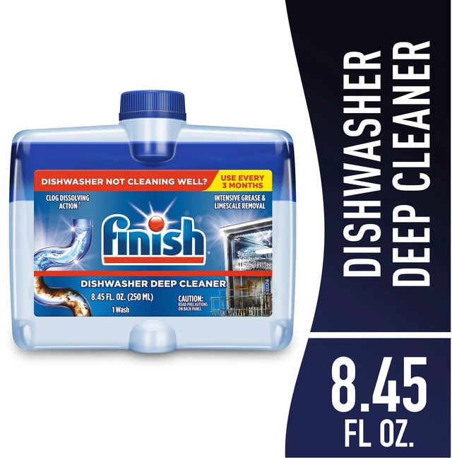 Main image of Finish Dual Action Dishwasher Cleaner: Fight Grease and Limescale, 1 Count