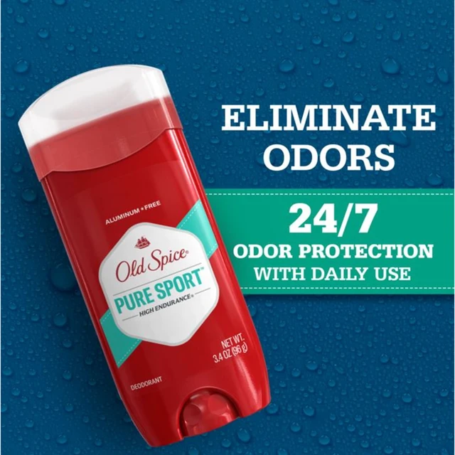 Alt view image 4 of 6 - Old Spice Pure Sport Aluminum Free Deodorant for Men, 24/7 Odor Protection, 3.4 oz, 2-Pack