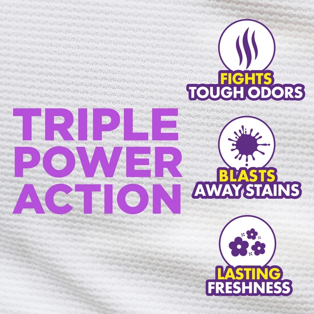 Alt view image 5 of 5 - ARM & HAMMER Plus OxiClean Odor Blasters Liquid Laundry Detergent, Fresh Scent, 77 Loads