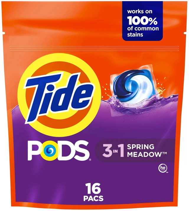 Main image of Tide PODS Laundry Detergent Pacs, Spring Meadow Scent, 16 Count