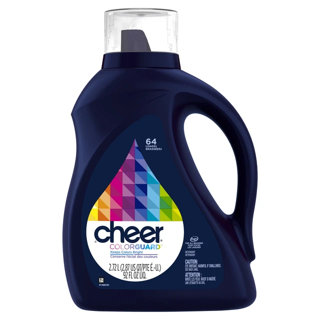 Alt view image 5 of 6 - Cheer Liquid Laundry Detergent, HE Compatible, 92fl oz, 64Loads
