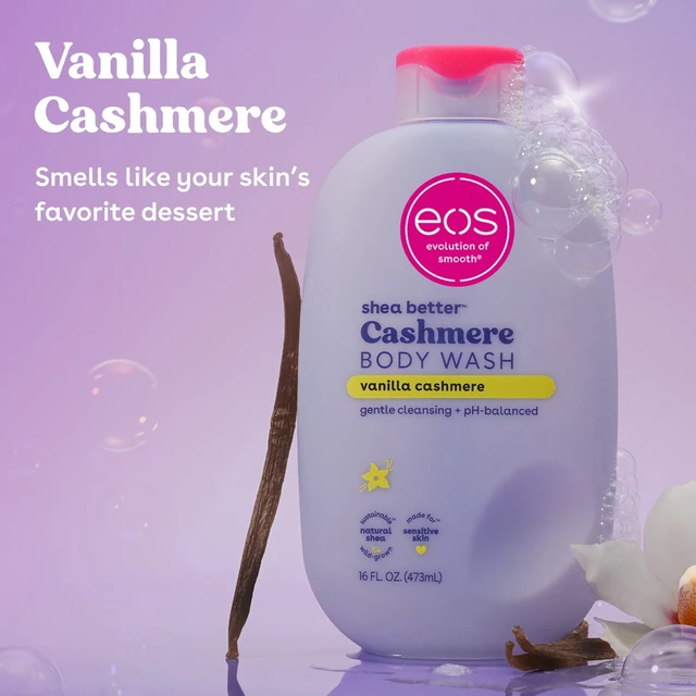 Alt view image 3 of 6 - Eos Vanilla Cashmere Body Wash, Hydrating Gel-Cream 16fl oz