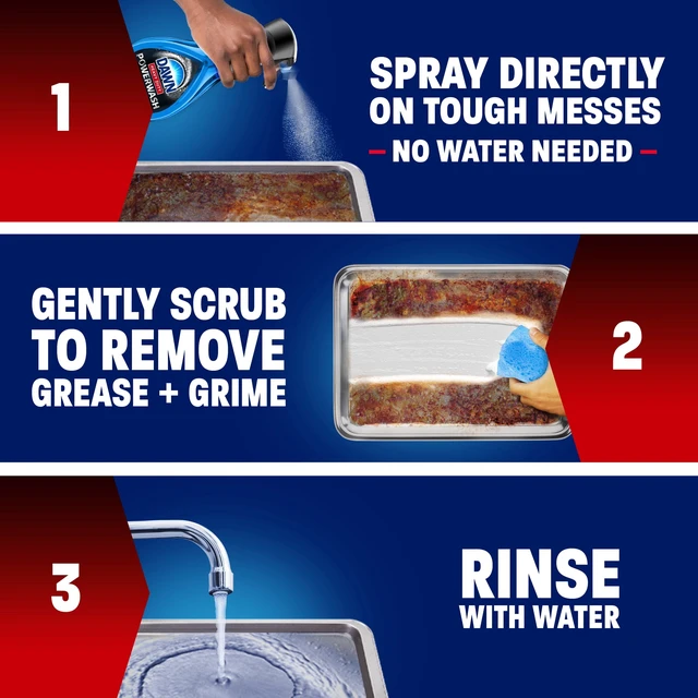 Alt view image 3 of 6 - Dawn Powerwash Heavy Duty Dish Spray Refills, Fresh Clean, 21.5oz 2-Pack