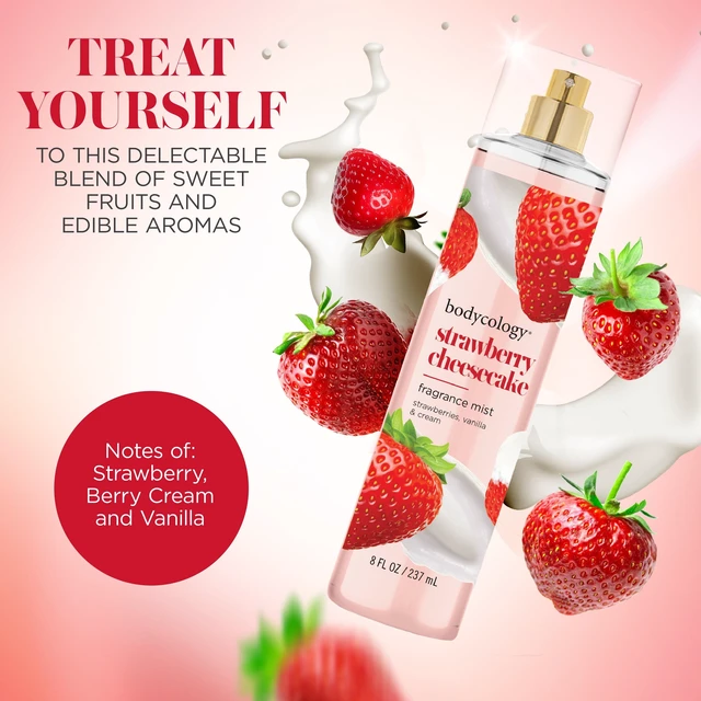 Alt view image 3 of 6 - Bodycology Fragrance Body Mist Strawberry Cheesecake 8Fl Oz