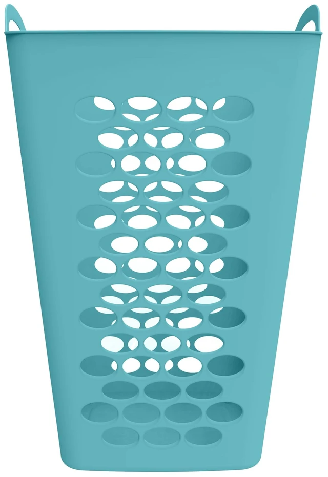 Alt view image 5 of 6 - Mainstays 2 Bushel Flexible Square Laundry Hamper, Teal