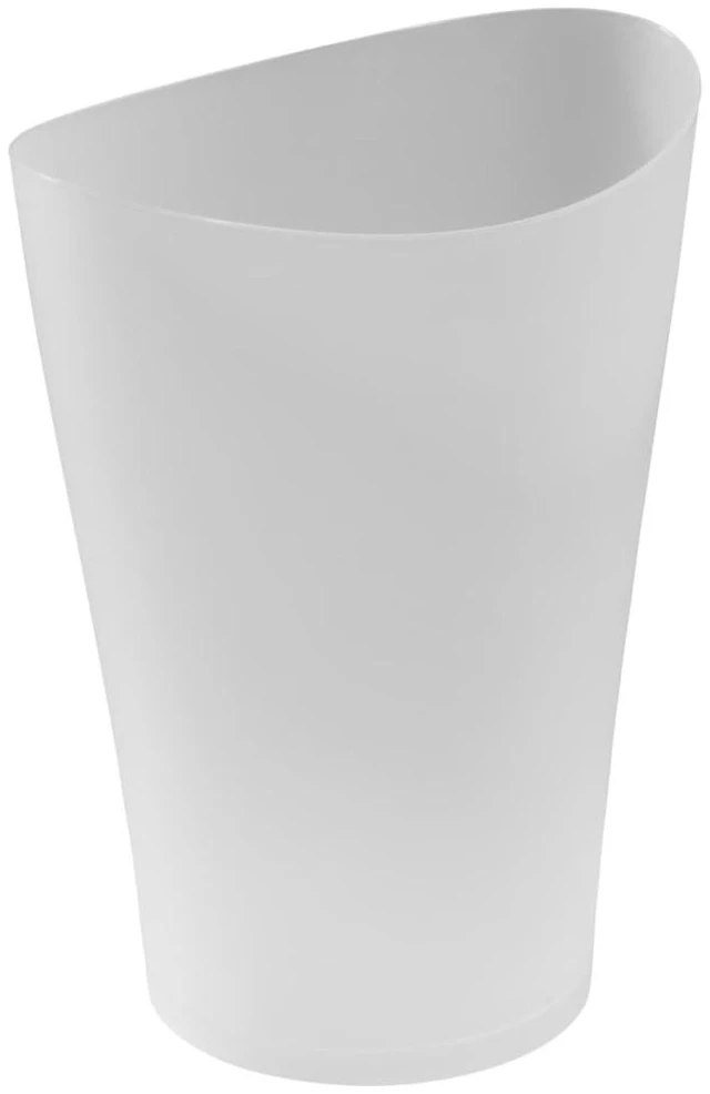 Main image of Rubbermaid SpaWorks 2.25 Gallon Plastic Round Open Top Bathroom Trash Can, Clear