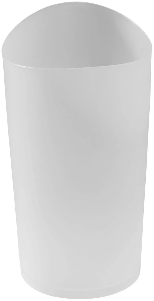 Alt view image 2 of 6 - Rubbermaid SpaWorks 2.25 Gallon Plastic Round Open Top Bathroom Trash Can, Clear