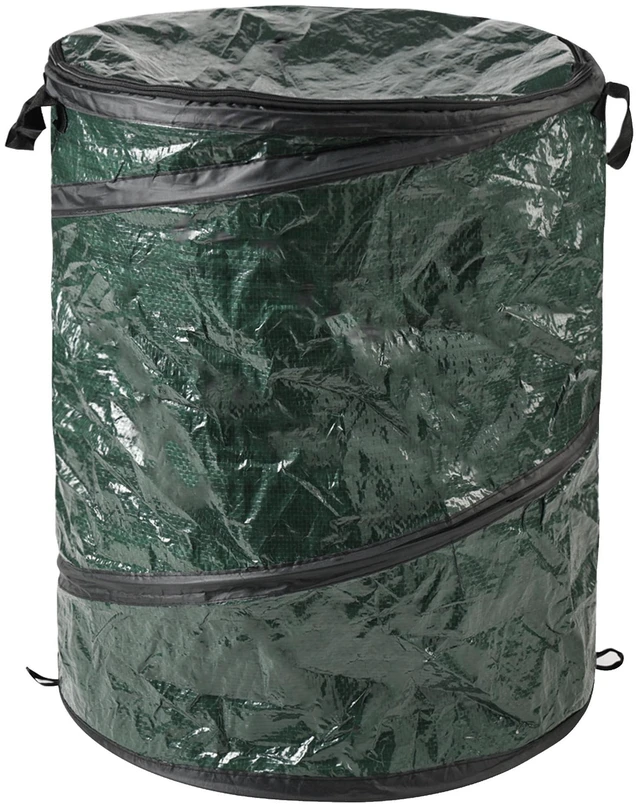 Main image of Wakeman 29.5 Gallon Pop Up Outdoor Garbage Can, Collapsible Trash Can for Parties, Yard Waste, Laundry, Camping, Green