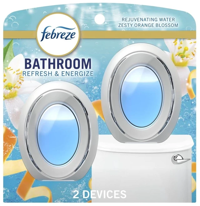 Main image of Febreze Bath Air Freshener, Refresh & Energize Scent, Odor-Fighting, 2 Count