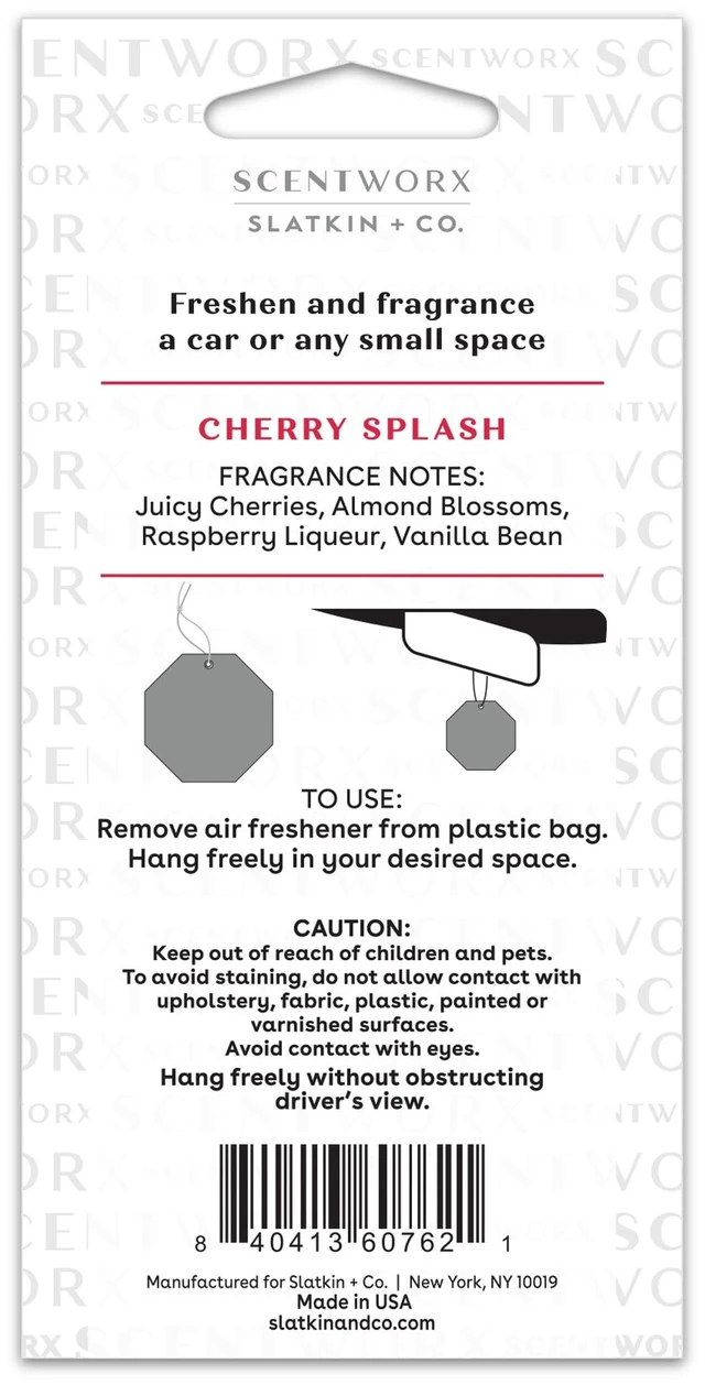 Alt view image 4 of 5 - Scentworx Cherry Splash Hang Tag, 3 Pack