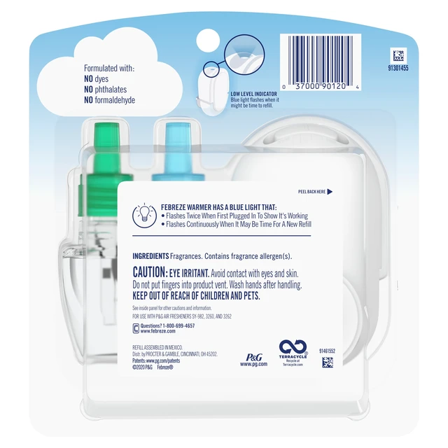 Alt view image 6 of 6 - Febreze Gain Plug in Air Freshener Scented Oil Kit, Warmer + 1 Refill