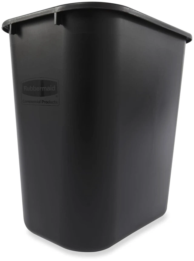 Main image of Rubbermaid Commercial 28-Quart Black Wastebasket