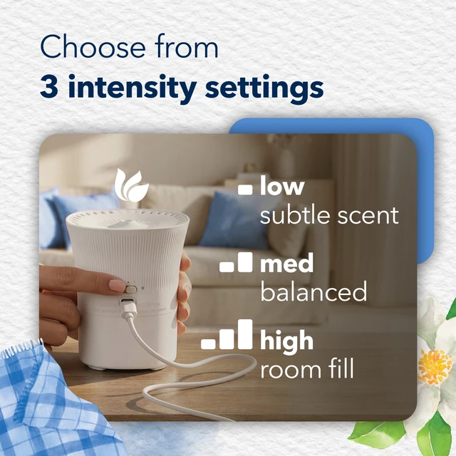 Alt view image 3 of 5 - Glade Scent Flow PlugIns Air Freshener Starter Kit, Clean Linen, 1 Device + 1 Refill, 0.67fl oz