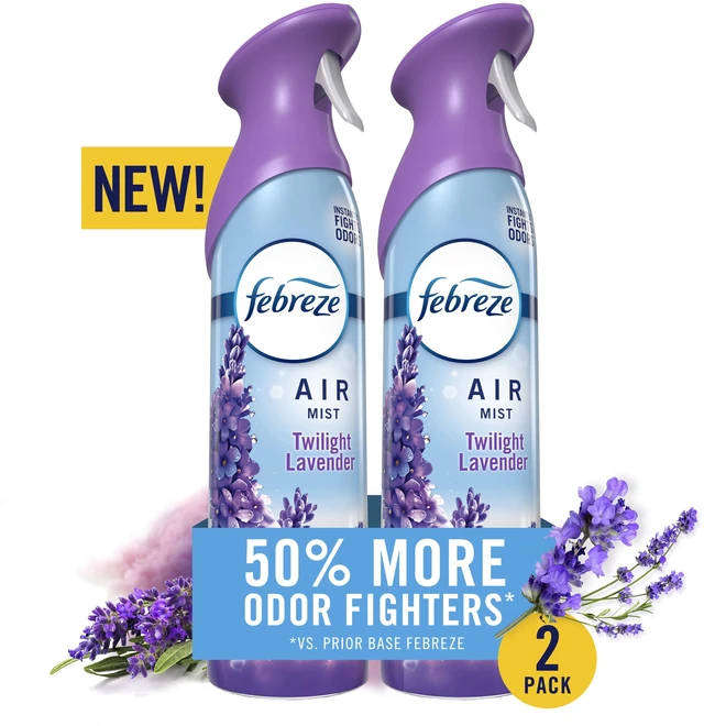 Main image of Febreze Air Mist Air Freshener Spray, Twilight Lavender, 8.1oz, 2 Count