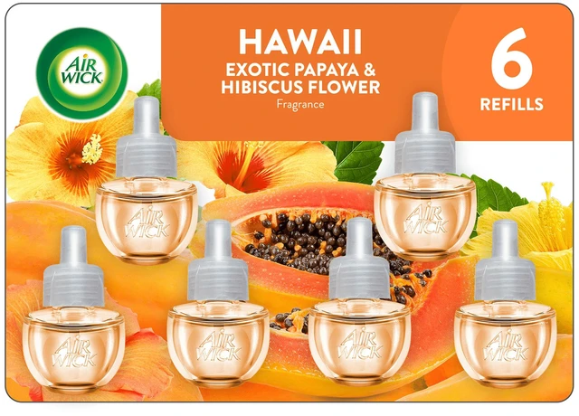Main image of Air Wick Plug-In Refills Hawaii Exotic Papaya Hibiscus Flower 6 Count