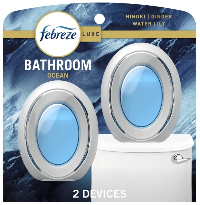 Main image of Febreze Bath Air Freshener Ocean Scent, 2 Count