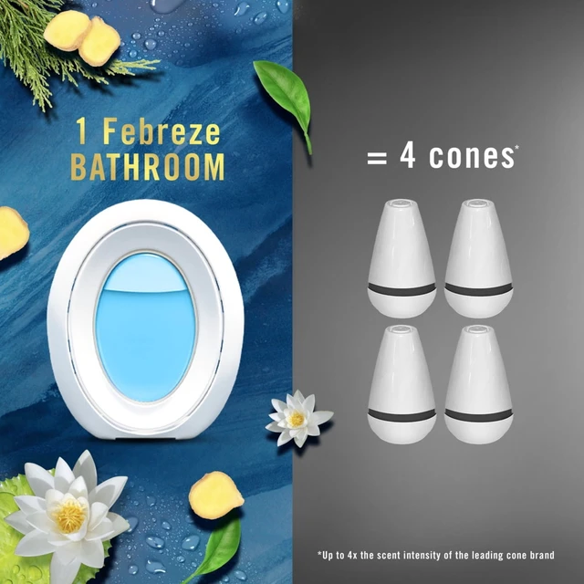 Alt view image 3 of 6 - Febreze Bath Air Freshener Ocean Scent, 2 Count