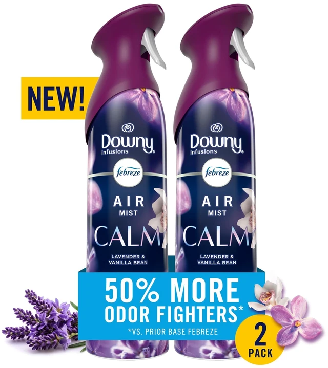 Main image of Febreze Air Mist Air Freshener Spray, Downy Calm, 8.1oz, 2 Count