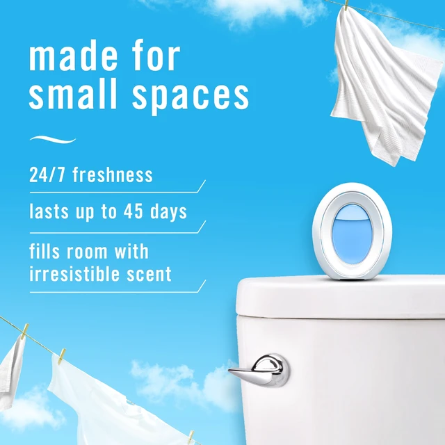 Alt view image 2 of 6 - Febreze Small Spaces Air Freshener Linen & Sky, 4ct, 30ml