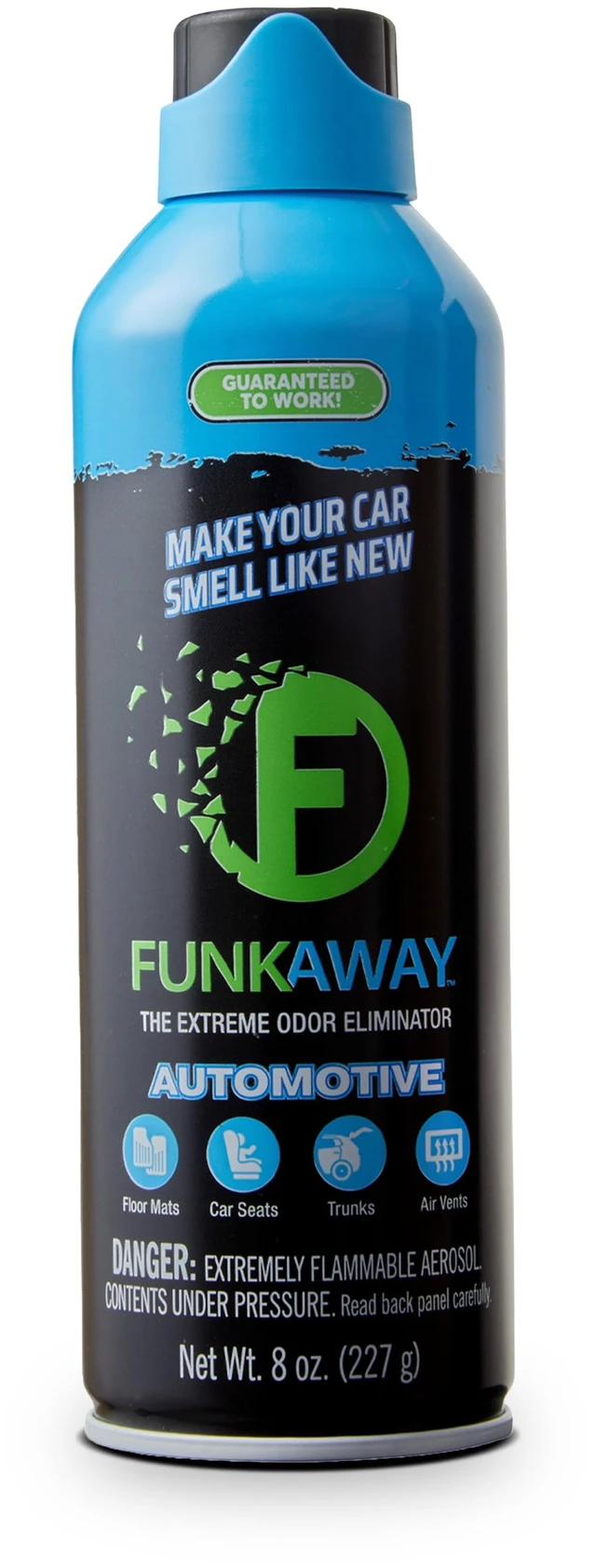 Main image of FunkAway Odor Eliminator Air Freshener & Deodorizer Aerosol Spray for Cars and Homes 8 oz.