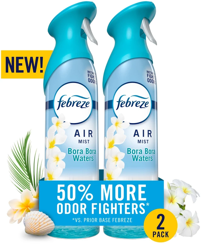 Main image of Febreze Air Mist Air Freshener Spray Bora Bora Waters 8.1oz 2ct