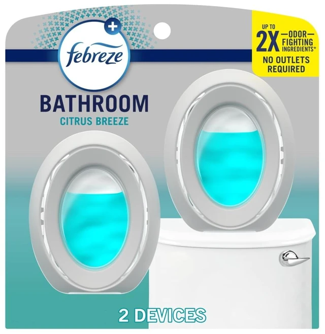 Main image of Febreze BATH Air Freshener Kitchen Odor Fighter Scent, 2 Count