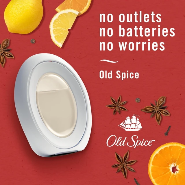 Alt view image 6 of 6 - Febreze BATH Air Freshener (2 Pack) Odor-Fighting, Old Spice Scent
