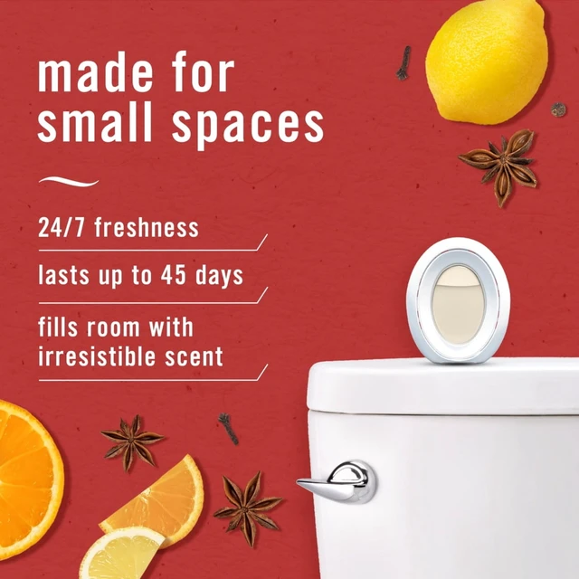 Alt view image 2 of 6 - Febreze BATH Air Freshener (2 Pack) Odor-Fighting, Old Spice Scent