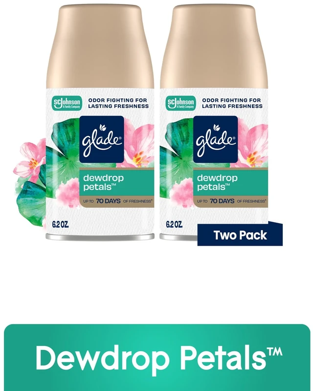 Main image of Glade Automatic Spray Refill Dewdrop Petals Air Freshener 6.2oz 6Count